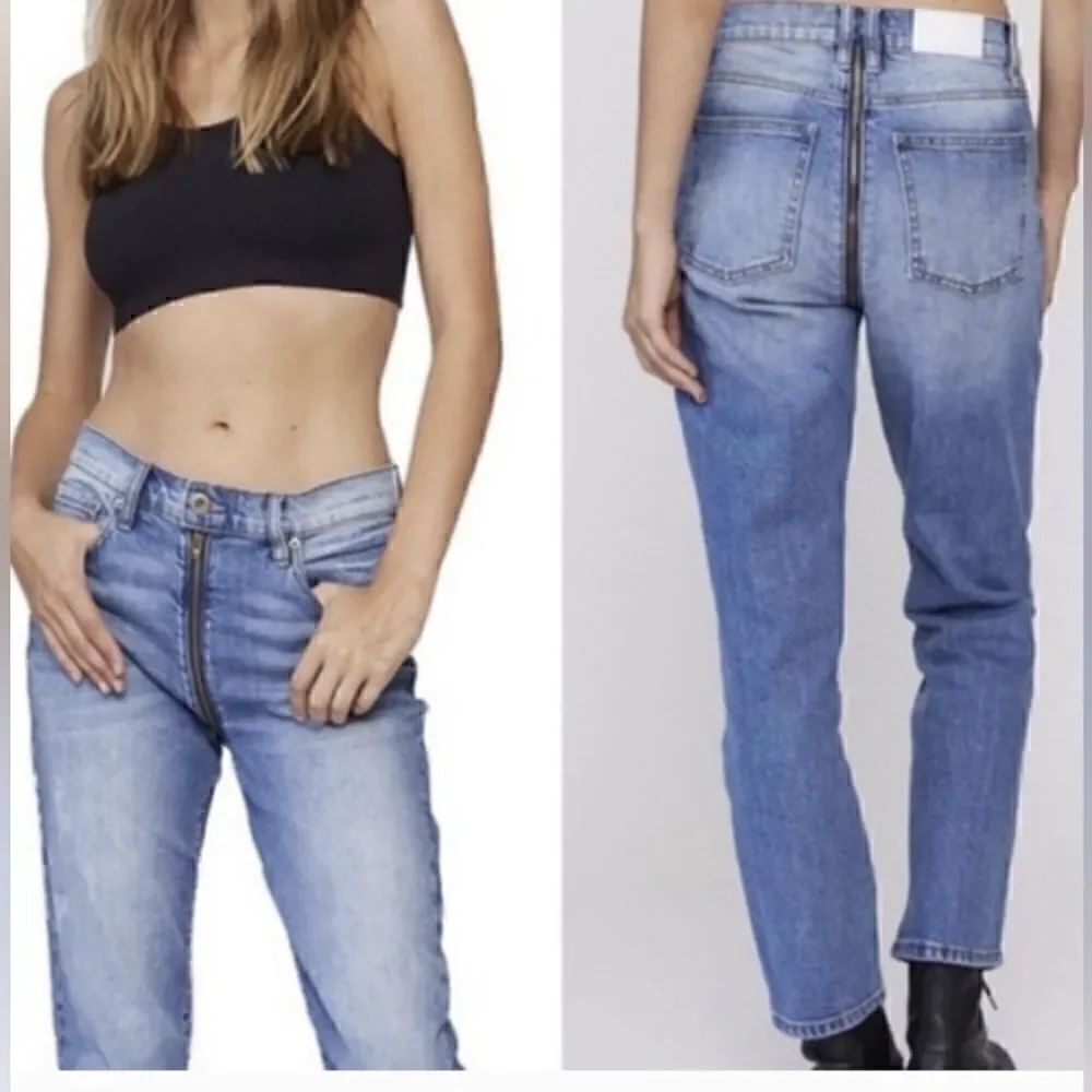 Pistola wrap around zipper jeans